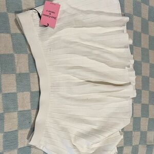 Juicy Couture White Bubble Mini Skirt